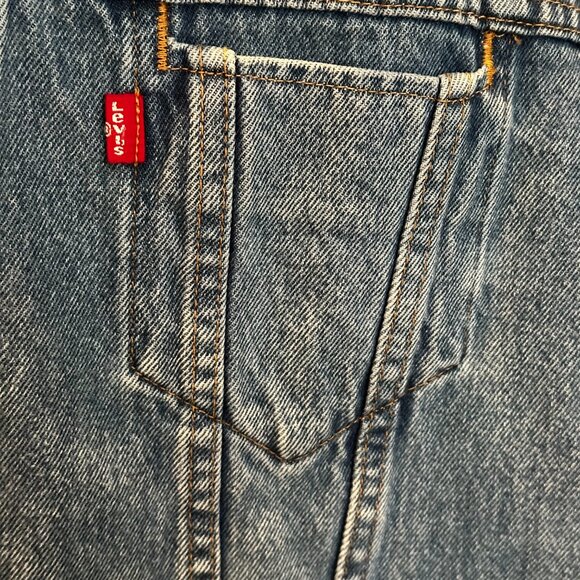 Levi’s Blue Denim Trucker Jacket Men’s Size Large Excellent Condition - Picture 5 of 7